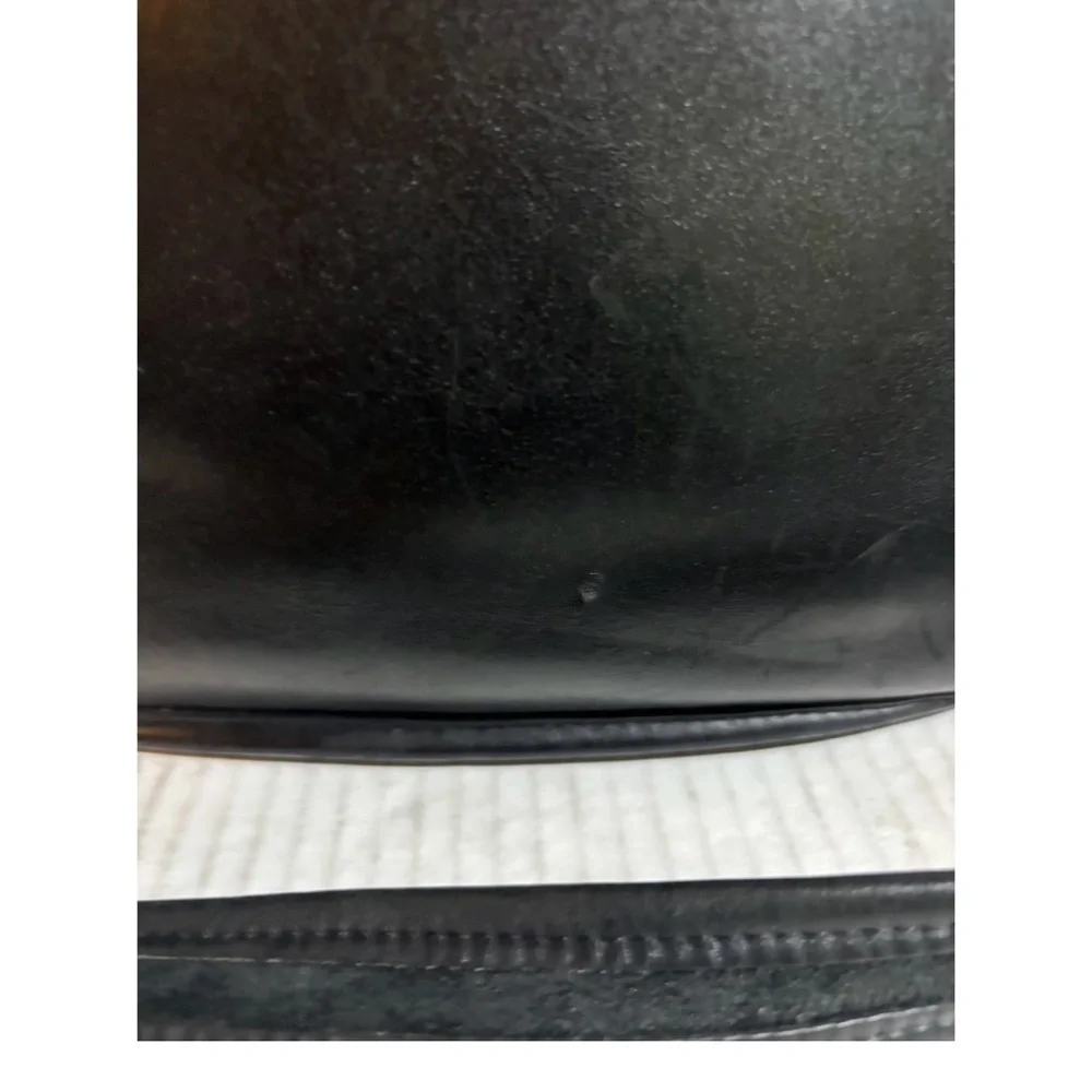 Coach vintage black leather crossbody handbag
